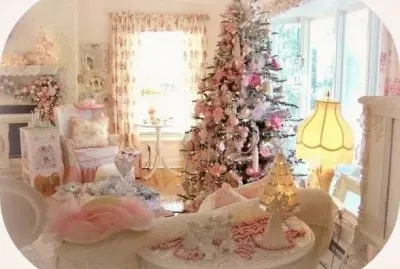 Pink Shabby Chic Christmas jigsaw puzzle