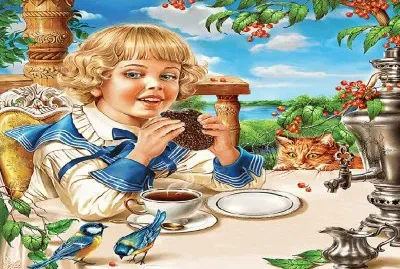 niÃ±a merendando