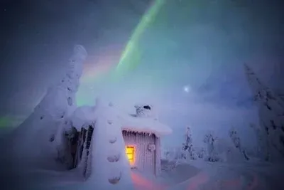 Casa llena de nieve - Finlandia