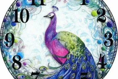 Peacock Clock