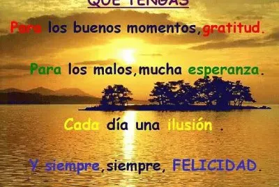 Que tengas...