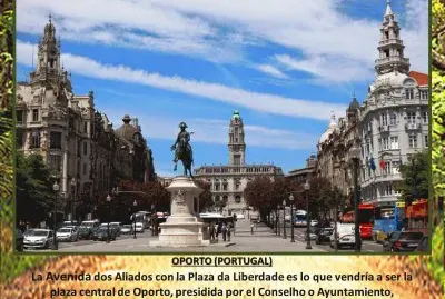OPORTO (PORTUGAL) - AV. DOS ALIADOS CON....