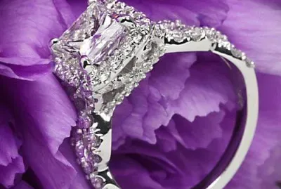 Halo Diamond Engagement Ring