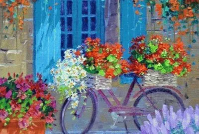 vÃ©lo fleuri jigsaw puzzle