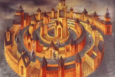 Remedios Varo, Transito en Espiral (1962) jigsaw puzzle