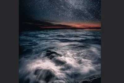 Noche Estrellada desde el Pedregal de la Costa