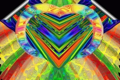 Colored jigsaw puzzle