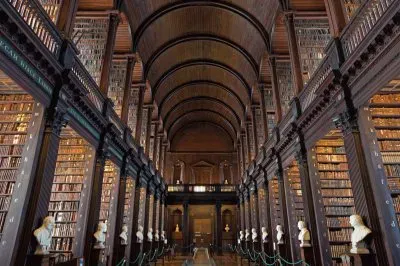 Trinity College Library in Dublin, Ireland