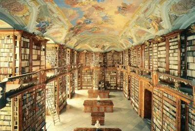 The Admont Library in Admont, Austria