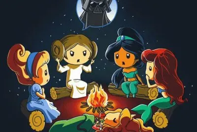 Cinderella Leia DarthWader Jasmine Ariel