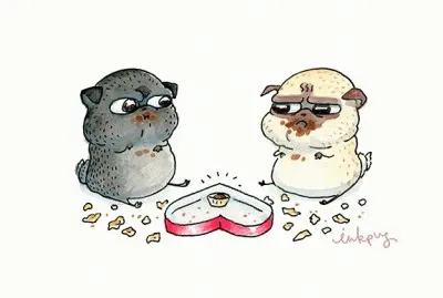 pugs valentine happy puglentine 's day