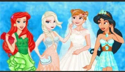 Ariel Elsa Anna Jasmine