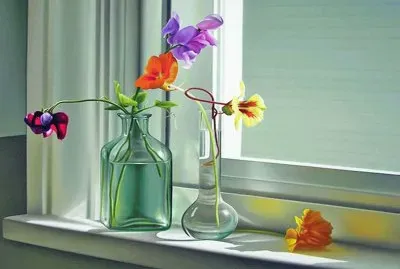 flores den la ventana