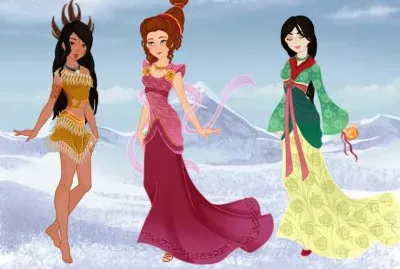 Pocahontas Megara Mulan