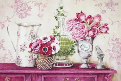 Floral jigsaw puzzle
