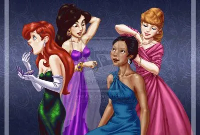 פאזל של Ariel Jasmine Tiana Cinderella