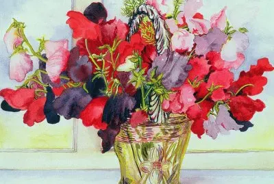 Sweet Peas in a Vase