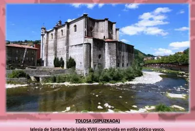 TOLOSA (GIPUZKAOA) - IGLESIA DE STA. MARIA jigsaw puzzle