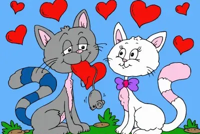 los gatos enamorados