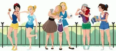 SnowWhite Cinderella Aurora Alice Ariel Belle jigsaw puzzle