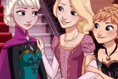 Elsa Rapunzel Anna