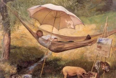 amaca sul fiume quadro