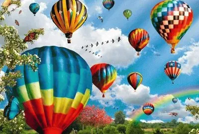 פאזל של Hot Air Baloon Colour