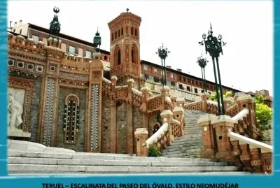 TERUEL â€“ ESCALINATA DEL PASEO DEL Ã“VALO