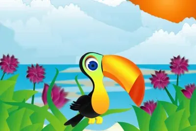 Dibujados,Tucan jigsaw puzzle