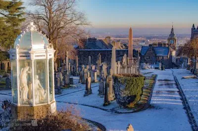 Stirling graveyard Winter frost