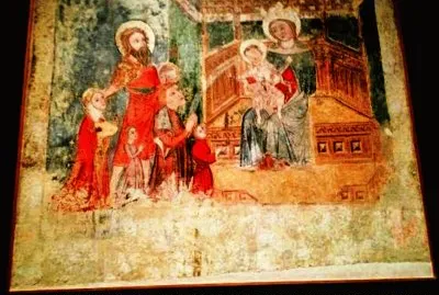 JACA (HUESCA) - PINTURA RECUPERADA EN LA CATEDRAL
