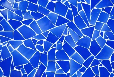 Astillas, Vidrio, Azul