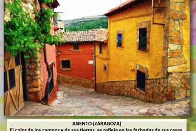 פאזל של ANENTO (ZARAGOZA) - CASAS BIEN PINTADAS