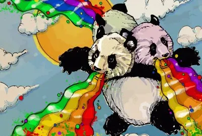 Dibujados,Pandas