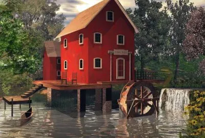 Artistico- Molino De Agua jigsaw puzzle