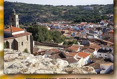MONTÃNCHEZ (CÃCERES) â€“ VISTA DESDE  EL CASTILLO jigsaw puzzle