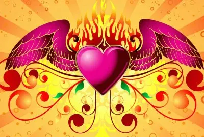 Arte Digital-Corazon, Llamas