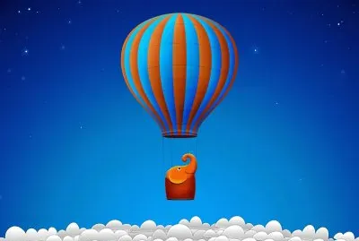 פאזל של Volar-elefante