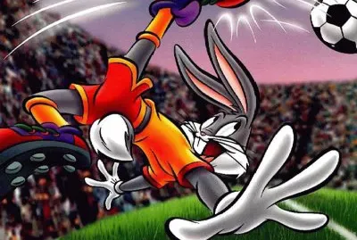 Bugs Bunny jugando futbol