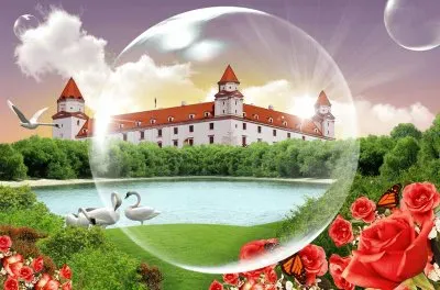Bratislava, Colores GrÃ¡fico, Castillo.jpg jigsaw puzzle