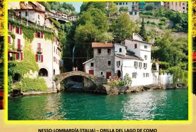 NESSO-LOMBARDÃA (ITALIA) â€“ ORILLA DEL LAGO DE COMO jigsaw puzzle