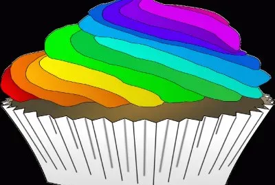 Cupcake- postre  arco iris.png