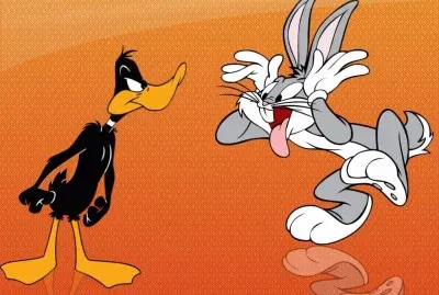 Pato y Bugs Bunny