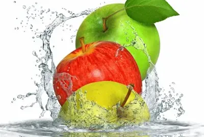 Manzanas,Agua.
