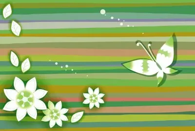 Artistico-Flores,Mariposa.