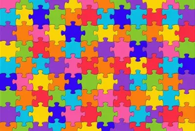 Puzzle- Mosaico, color.