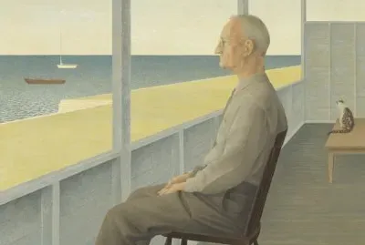 Alex Colville: Man on verandah 1953