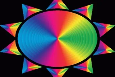 Sol -geomÃ©trica arte.