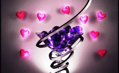 Purple Beads in a Glass-Abstract Art jigsaw puzzle