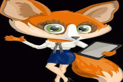 Fox-Dama con clase. jigsaw puzzle